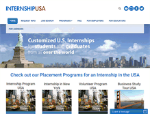 Tablet Screenshot of internship-usa.com